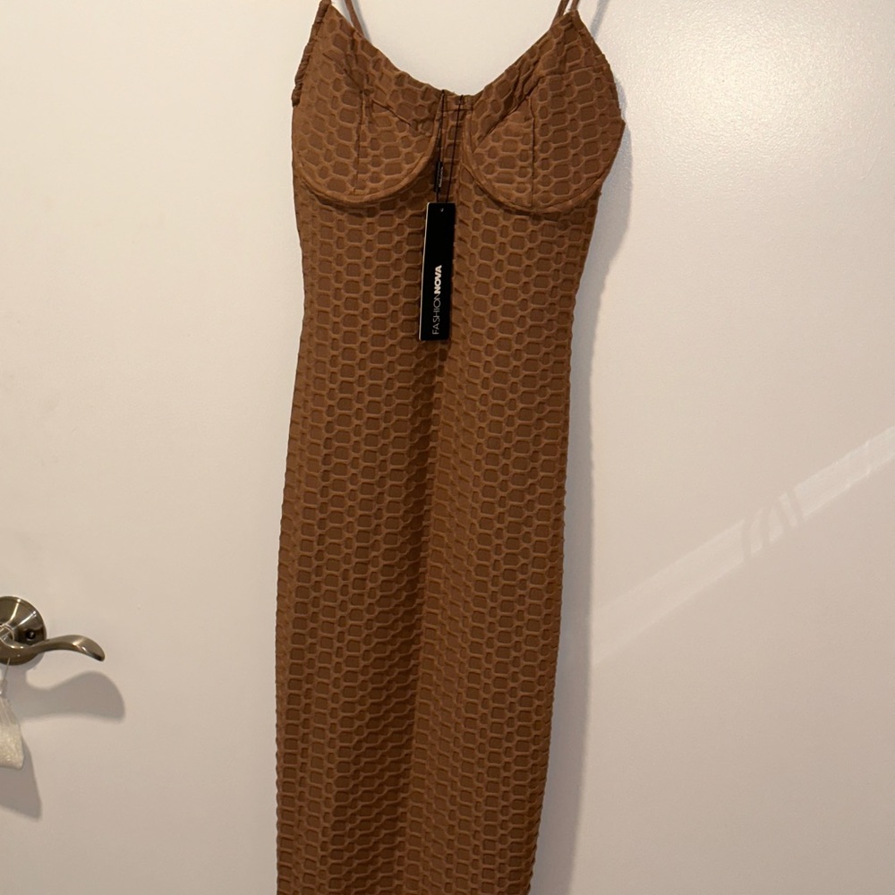 Town midi dress high stretch